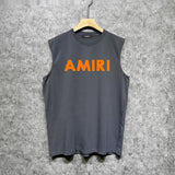 Amiri tank top thick flat simple letterprinting