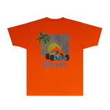 Rhude T Shirts Printed Trendy Pure Cotton