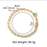 Chains Hip Hop Necklace Full Diamond I-Zircon Necklace INS Royalty St. Valentine's