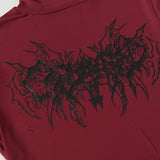 Unisex long-sleeved shirt high collar dark gridsprinting