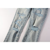 Purple Brand Jeans Pure Cotton High Street Trend #9093