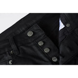 KSUBI Jeans Slim Fit Casual Stretch Ripped Jeans