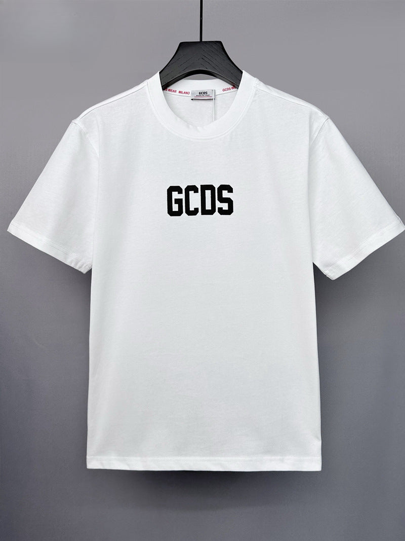 GCD T-Shirt Loose Printed Short Sleeve T-Shirt Men's Crew Neck Top