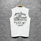 Amiri tank top sketch country printing