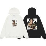 OFF WHITE Hoodie Trendy Street Style Personalized Cotton