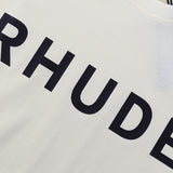 Rhude T Shirts Printed Cotton Versatile Casual Short Sleeve Men and Women
