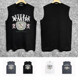 Amiri tank top lion medal printing