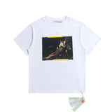 Off White T Shirts Religious Angel Oil Painting Short Sleeves