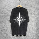 Amiri washed t-shirt star shield short sleeve