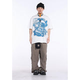 Unisex T-Shirts Saint Michael Vintage Comic Loose Short Sleeves