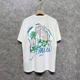 Amiri t shirts city forest printing short sleeve