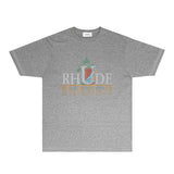 Rhude T Shirts Printed Trendy Pure Cotton