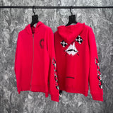 CHH Chrome Heart Hoodie Crowe Mattyboy Graffiti terry cotton hooded zipper