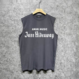 Amiri tank top music letterprinting
