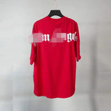 Palm Angels T Shirts Printed Short Sleeve T-shirt Men and Women Loose Half Sleeve