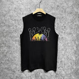 Amiri tank top rabbit rainbow printing