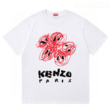 KENZO T Shirt Summer Tiger Head Casual