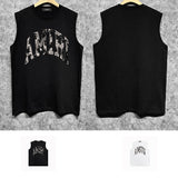 Amiri tank top with cracked letterprinting