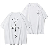 Oversized T-shirts Tops Rapper Cactus Jack Graphic Cotton
