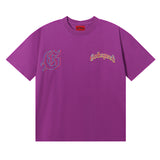 Godspeed T Shirts Great Western Skull Denim Cactus Print Cotton Casual Short Sleeve Men and Women