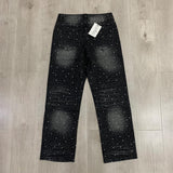 Valeforever Vale Jeans Hotfix rhinestones Ripped Denim