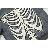 Unisex Baseball Jersey Saint Michael Skeleton Pattern Packet