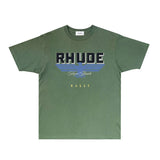 Rhude T Shirts Printed Trendy Pure Cotton