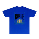 Rhude T Shirts Printed Trendy Pure Cotton
