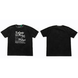 ERD T Shirts Short Sleeve Retro Slogan T-shirt Cotton