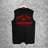 Amiri tank top artistic word printing