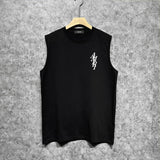 Amiri tank top with vertical overlapping letterprinting