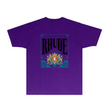 Rhude T Shirts Printed Trendy Pure Cotton