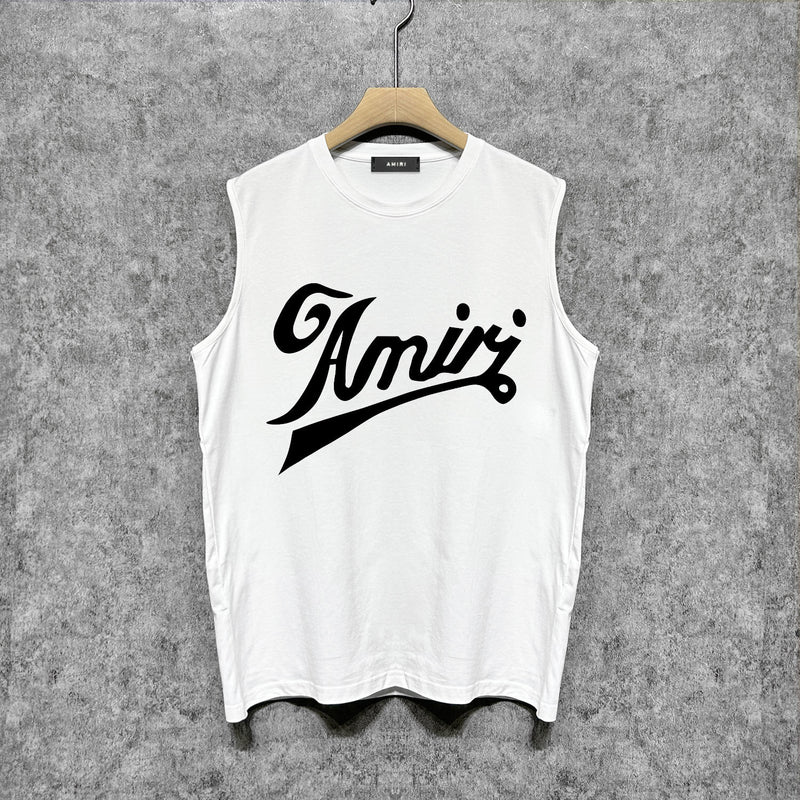 Amiri tank top with flowing letter print