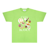 Casablanca T Shirts Fashion Print Street
