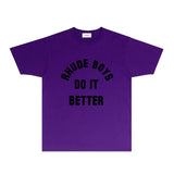 Rhude T Shirts Printed Trendy Pure Cotton
