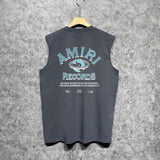 Amiri tank top earth letter printing