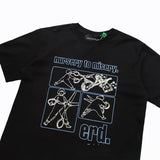 ERD T Shirts Scissor Edward Comic Print Loose Short Sleeve T-shirt