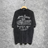 Amiri washed t-shirt sketch country short sleeve