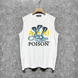 Amiri tank top cobra printing