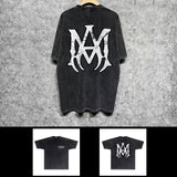 Amiri washed t-shirt mottled spider printing