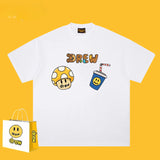 Drew T Shirts Mushroom Cola Print Loose