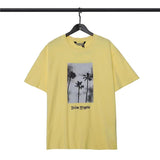 Palm Angels T Shirts Angel Print Short Sleeve T-shirt Men Hip Hop Loose
