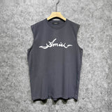 Amiri tank top smoke print