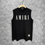 Amiri tank top letter spider printing