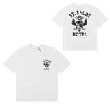 Rhude T Shirts Totem Simple Printing Cotton Casual Short Sleeve Men and Women