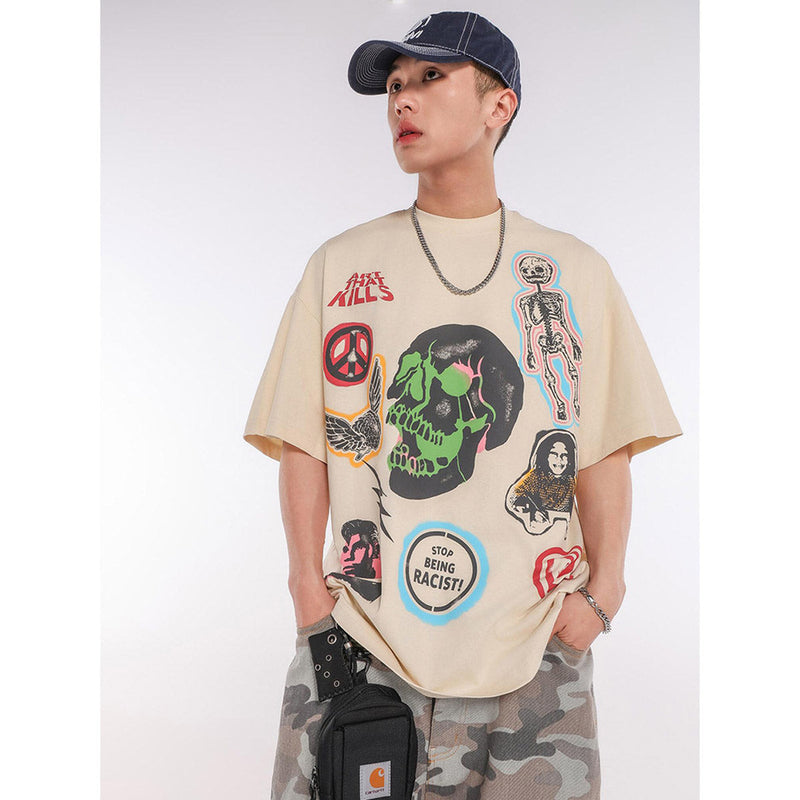 Unisex T-Shirts -GALLERY DEPT-Loose Fashion T-Shirt