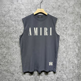 Amiri tank top letter spider printing