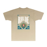 Rhude T Shirts Printed Trendy Pure Cotton