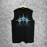 Amiri tank top bone crack star print