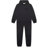 Fog Essentials Hoodie & Pant 2 Piece Set Sweater Black Letters Flocking